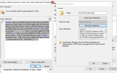 Using Datediff & GetDate in WQL