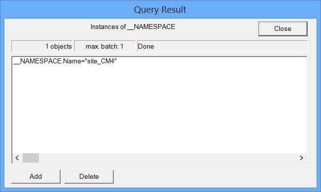 Remotely Determine the SMS Provider Using WBEMTest