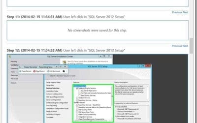 Problem Steps Recorder (PSR) Stored Screen Captures