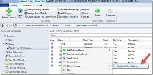 Resultant Client Settings - Resultant Client Settings