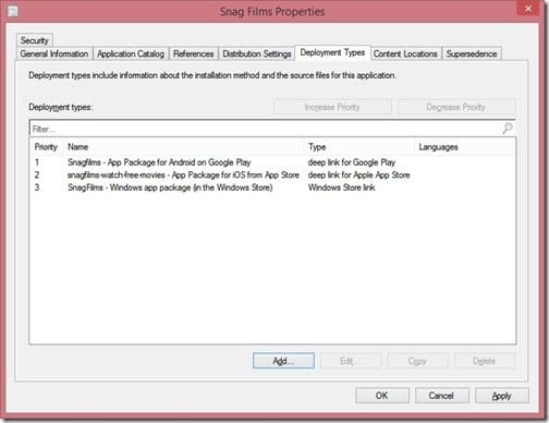 How to Add a Third Deployment Type (Windows 8.x) to an Existing Application