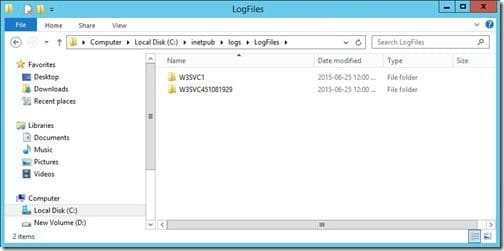 Where Are My IIS Logs - Log Files