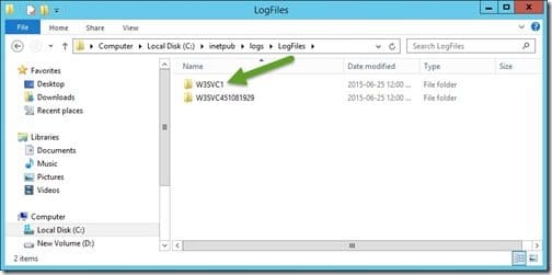 Where Are My IIS Logs - Step 4