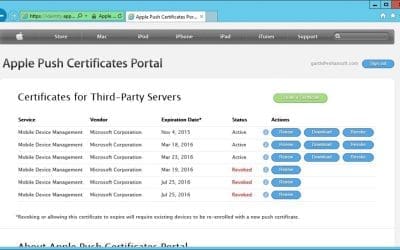 Where is My Apple Push Certificate?