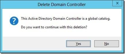 Decommissioning a Domain Controller - Global Catalog