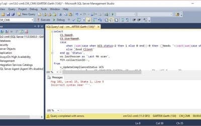 SQL Query Troubleshooting Tip