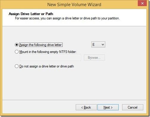 Creating a Standalone VHD-New Simple Volume Drive Letter New Simple Volume Drive Letter