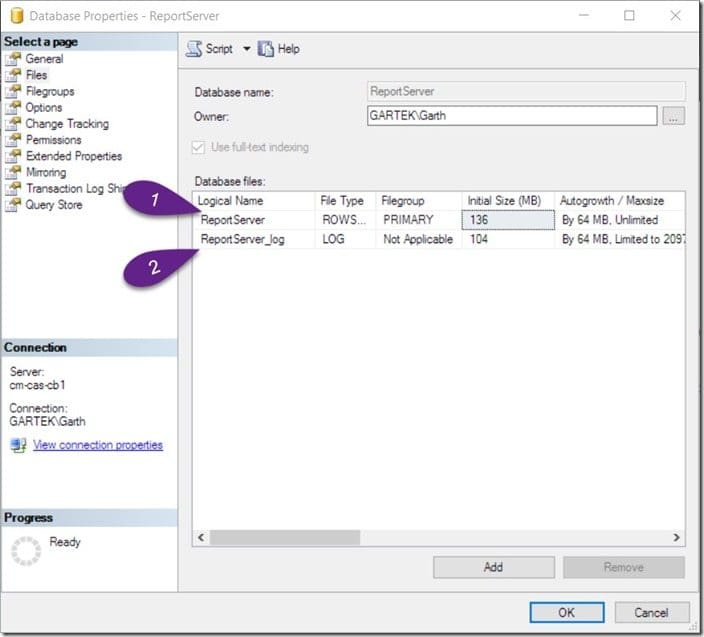 How to Define the Size of a SQL Server Database-Database Items