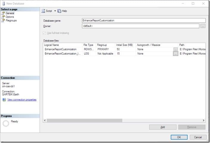 How to Define the Size of a SQL Server Database-New Database Step 4 How to Define the Size of a SQL Server Database-New Database Step 4
