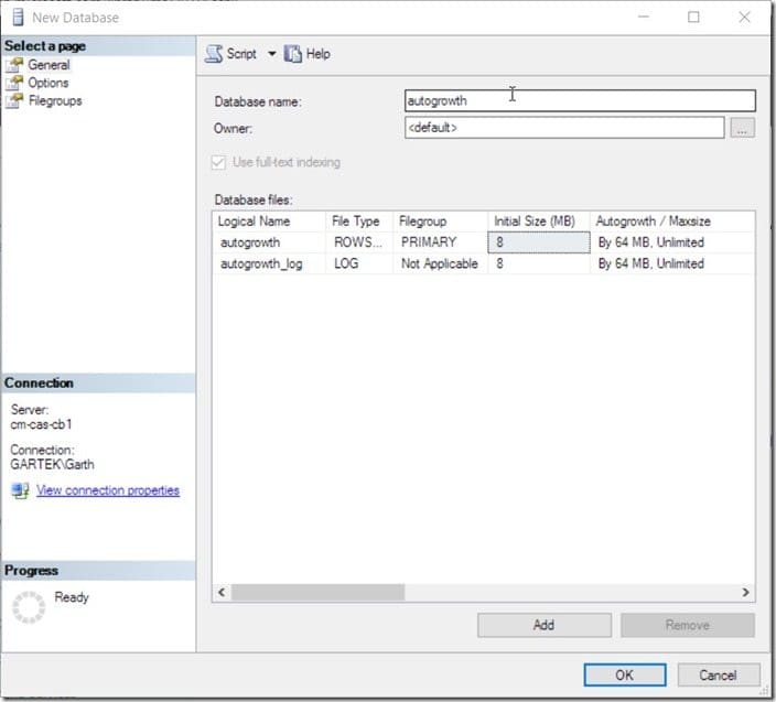 How to Define the Size of a SQL Server Database-SQL Server 2016