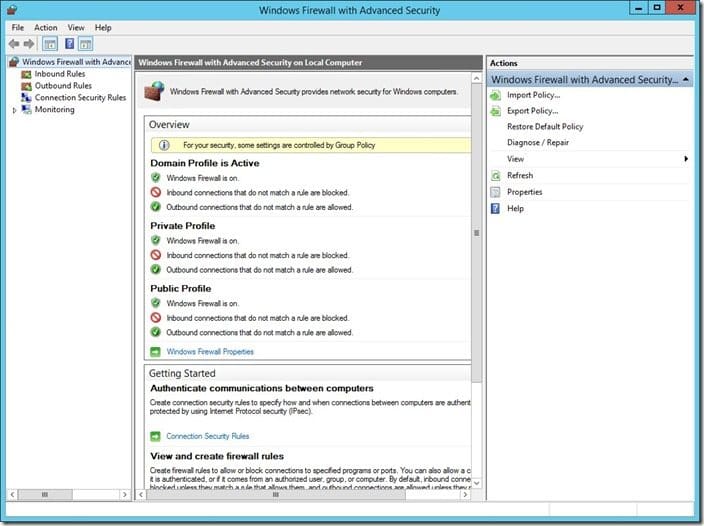 Why Cant I Access My SSRS Site Remotely-Windows Firewall with Advanced Security