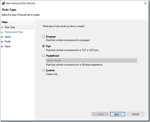 Error 40 - Could Not Open a Connection to SQL Server-Rule Type