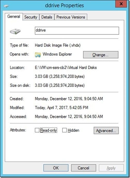 How to Compact and Shrink the Size of a VHD File-VHDX-April File Properties