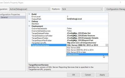 SQL Server Data Tools (SSDT) and RDL Versions