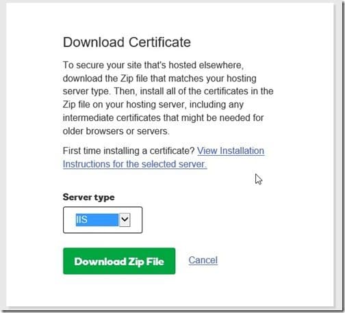 How to Order Your SSL Certificate-Download Zip File
