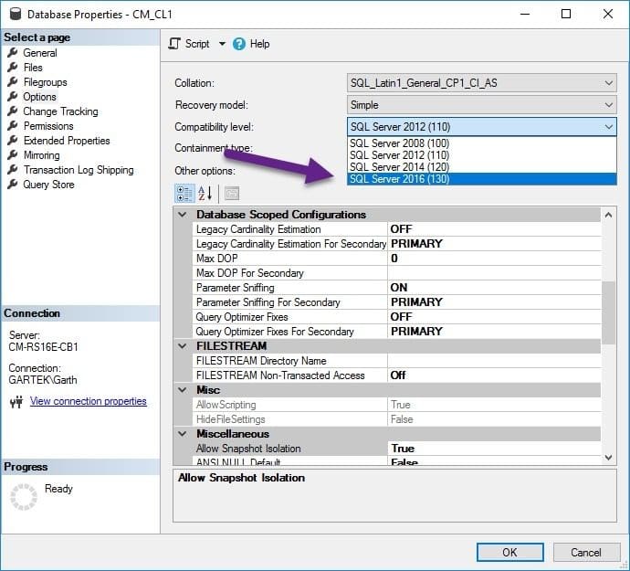 Does SQL Server Database Compatibility Level Matter?