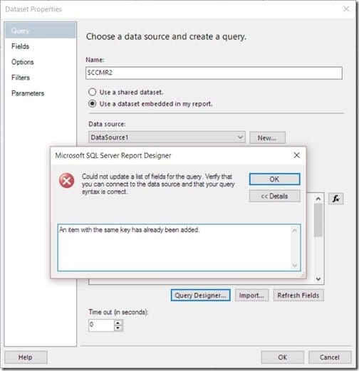 SQL Server Alias-Error Message