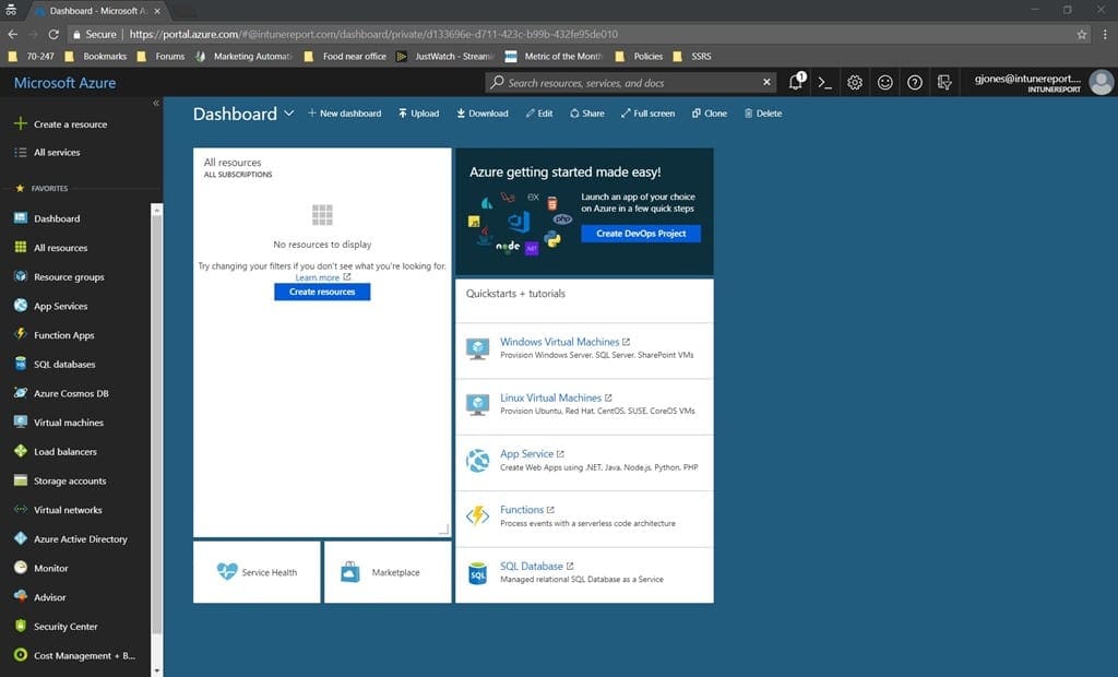 3 Tips for Customizing the Azure Portal Home Page