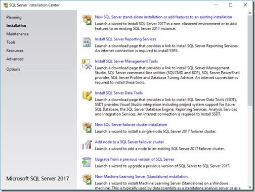 SQL Server 2017 - New
