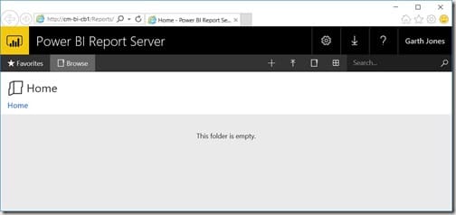 Power BI Report Server - Site