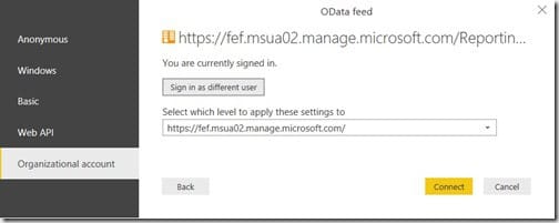 Power BI Report - Connect Button Power BI Report - Connect Button