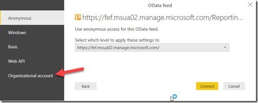 Power BI Report - Organizational Account Power BI Report - Organizational Account