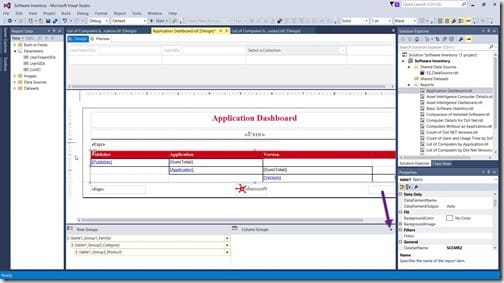 Repeating Header Rows - Small Arrow