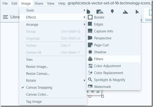 Tint Images Using Snagit - Image Menu