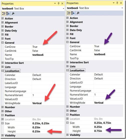 Column Header - Properties Column Header - Properties
