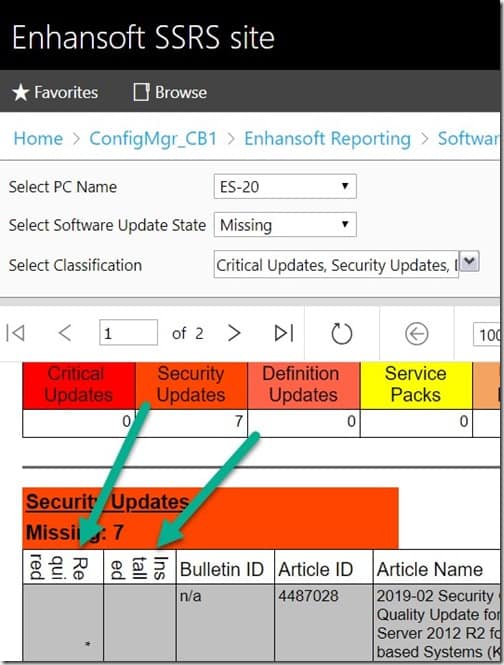 Column Header - SSRS 2016