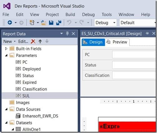 Deploy SSRS Reports - Project Menu