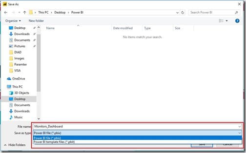 Power BI Template - First Method - Save As Power BI Template - First Method - Save As