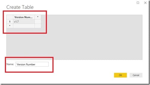 Version Number - Create Table - After