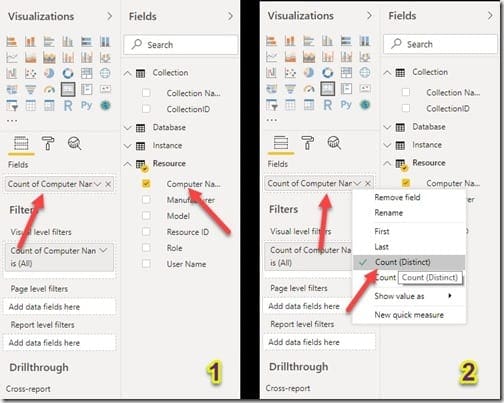 Total Number of Computers in a Power BI Table - Column Data