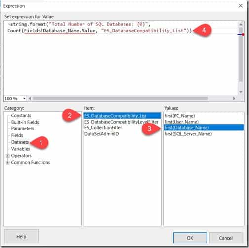 Total Number of Rows in a SSRS Table - Expression Window