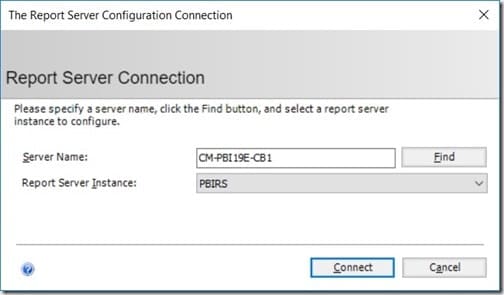 Power BI Report Server 2019 - Connect