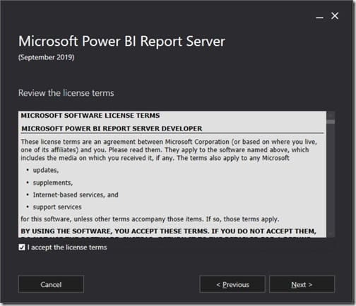 Power BI Report Server 2019 - License Terms Power BI Report Server 2019 - License Terms