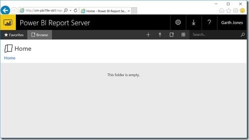 Power BI Report Server 2019 - Site