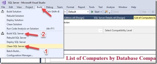 Clean and Build - Build Menu Clean and Build - Build Menu