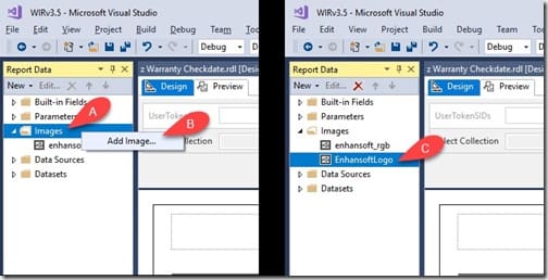 SSRS Line Chart Markers - Import the Image to Visual Studio