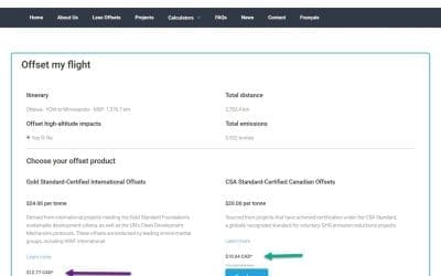 How Much Is the Carbon Offset Cost for My Flight?