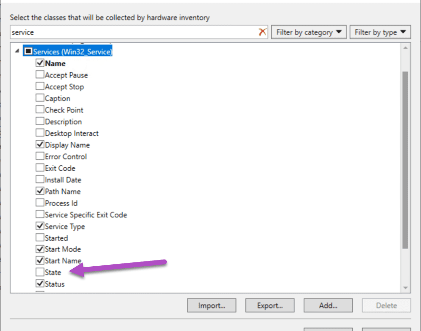 How to query a Service status within a SQL query?