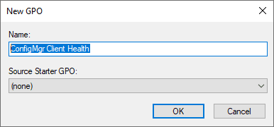 Name your Computer Start Up GPO, in my case ConfigMgr Client Health