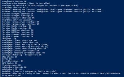 ConfigMgr Client Health – Anders Rødland Startup Script