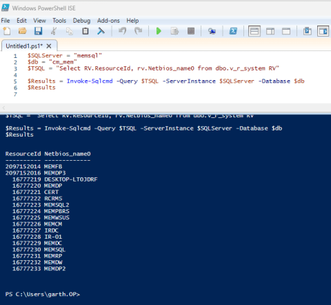 How to use PowerShell to query SQL Database? - Ask Garth