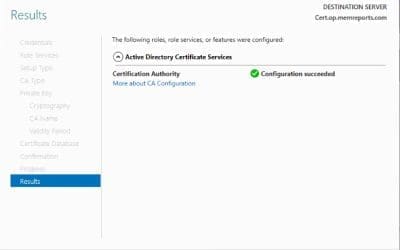 How to Configure AD Certificate Server