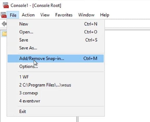 open MMC.exe and opening Add/Remove Snap-in menu item. 