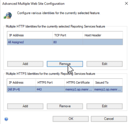 How to Remove Port 80 from PBRS