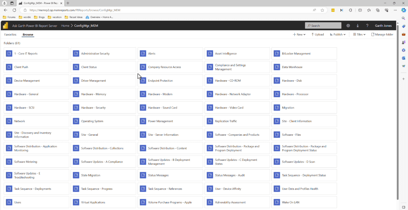 ConfigMgr folder on reporting point