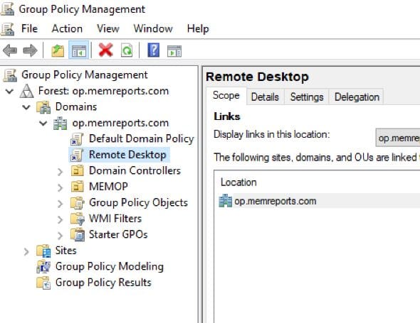 Group Policy Management Admin tool. 